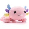 Desdfcer Axolotl pliušinis žaislas, mielas Axolotl minkštas žaislas, rožinis Axolotl pliušinis pagalvėlės žaislas, Axolotl pagalvėlės lėlė, dovana vaikams, mergaitėms, berniukams, Helovinui, Kalėdoms