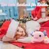 Desdfcer Axolotl pliušinis žaislas, mielas Axolotl minkštas žaislas, rožinis Axolotl pliušinis pagalvėlės žaislas, Axolotl pagalvėlės lėlė, dovana vaikams, mergaitėms, berniukams, Helovinui, Kalėdoms