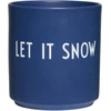 Design Letters Favourite Puodelis Let It Snow Kalėdiniai Puodeliai, idealūs Kalėdinėms Dekoracijoms, Kalėdinės Dovanos Moterims ir Vyrams, Stalo Dekoravimas Kalėdoms, Porcelianinis Kalėdinis Puodelis, Kavos Puodeliai, 250 ml