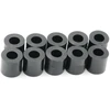 Design61 10x tarpinės įvorės L 9 mm x skersmuo 10/5 mm M5 apvalus Hd polietilenas
