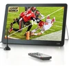 Vaizdo grotuvas Desobry 14.1 colio nešiojamas televizorius su dvb-t2 hd antena ir 3000 mah baterija, full hd hdmi/usb/av prievadai, integruotas stovas stovyklavimui/avarijoms (įskaitant nuotolinio valdymo pultą) (dvb-t2)