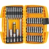 Dewalt antgalių rinkinys suktuvui, 45 dalys, tvirtame dėkle