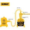 Dewalt Dxvcs002 cikloninis dulkių siurblio filtras, skirtas miltelių dulkių surinktuvui, cikloninis separatorius, ištraukimo dirbtuvės su 23 l dulkių talpa