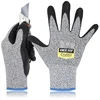 Dex Fit lengvi darbo pirštinės Fn330, 3d patogus tvirtas sukibimas, plonos, lanksčios, tamprios nailono, spandekso, patvarios, vandens pagrindo, nitrilo putos, skalbiamos mašinoje, pilkos, Fn 330