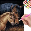 Diamond painting arkliai mozaika deimantinė aplikacija arklys 5d