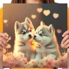 Diamond Painting deimantinė mozaika 5d vaikams šuo
