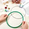 Dicosmetic 20 cm žalios spalvos apvalūs siuvinėjimo lankeliai, skirti kryželiu siuvinėti, plastikiniai siuvinėjimo lankeliai "pasidaryk pats" meno amatams, patogiam siuvimui