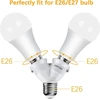 Dicuno e27 lempos lizdo skirstytuvas adapteris 2-in-1, e27 lizdo skirstytuvas, skirtas led lempai, lemputei, halogeninei lempai, lempos pagrindo keitiklis, 6 vnt.