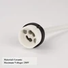 Dicuno gu10 lizdas su 15 cm maitinimo kabeliu ir antgaliais, keraminis pagrindas, vde, ugnies apsaugos renovacijos lizdas, 0,75 mm² kabelis, 300 w 250 v, atsparus karščiui iki 600 °c, 10 vnt.