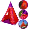 Didelė vaikiška palapinė teepee tipi tvirtas namelis raudonas