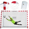 Dideli metaliniai futbolo vartai Dunlop 300x200x110cm, skirti naudoti sode