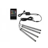 Didelis 48 led usb app pultelis muzikos automobilio salono apšvietimas