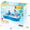 Didelis intex sodo baseinas su sėdynėmis, 4 asmenims, pripučiamas šeimyninis 229 x 229 cm