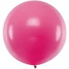 Didelis pastelinis rožinis fuksijos spalvos balionas gimtadieniui, vakarėliui, 100 cm