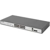 Šakotuvas Digitus 18 prievadų fast ethernet poe tinklo jungiklis 16x rj45 poe + 2x combo rj45/sfp - 250w poe biudžetas - 19 colių - 10/100 mbps