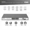 Šakotuvas Digitus 18 prievadų fast ethernet poe tinklo jungiklis 16x rj45 poe + 2x combo rj45/sfp - 250w poe biudžetas - 19 colių - 10/100 mbps