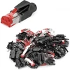 Digitus A-mo6 8/8 Hrs - Rj45 Cat 6 tinklo jungtys - 10 vienetų Hirose Tm21 - Cat6 užspaudžiami ekranuoti jungikliai - tinklo kabeliams, patch kabeliui, ethernet kabeliui - 1gbase-t - 8p8c - Awg 27/7 iki Awg