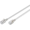 Digitus Lan Cat 6a kabelis - 0,5 m - plona versija Awg 32/7 - 10 Gbps - Rj45 tinklo kabelis - F/ftp - Poe+ - Lszh - suderinamas su Cat7, Cat6, Cat5e - pilkas