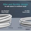 Digitus Lan Cat 6a kabelis - 0,5 m - plona versija Awg 32/7 - 10 Gbps - Rj45 tinklo kabelis - F/ftp - Poe+ - Lszh - suderinamas su Cat7, Cat6, Cat5e - pilkas