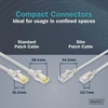 Digitus lan kabelis cat 6a - 1,5 m - plona versija awg 32/7 - 10 gbps - rj45 tinklo kabelis - f/ftp - poe+ - lszh - suderinamas su cat7, cat6, cat5e - pilkas
