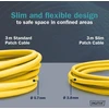 Digitus Lan kabelis cat 6a - 1,5 m - plona versija awg 32/7 - 10 gbps - rj45 tinklo kabelis - f/ftp - poe+ - lszh - suderinamas su cat-7, cat-6, cat-5e - geltonas