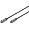 Digitus optinis audio kabelis - Toslink į Toslink - Spdif - šviesolaidinis kabelis - 3 m - juodas - stereosistemoms, namų kinui, soundbar'ui, kompiuteriui, Ps4, XBOX