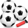 Dilabnda 14 cm mini futbolo kamuolys su pompa, futbolo kamuoliai vaikams nuo 2-8 metų, futbolo žaidimas Velykų gimtadienio dovanos vaikams berniukams mergaitėms 3+ metų (3 vnt.)