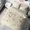Dilios premium patalynės komplektas 200 x 200 cm, gėlės smėlio spalvos botany, 100% laidus orui, patogi medvilnė su užtrauktuku, renforcé, 2 dalių antklodės užvalkalas 200 x 200 cm + pagalvės užvalkalas 80 x 80 cm