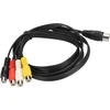 Din 5 kontaktų į 4 Rca moteriškas audio kabelis, 1.5m