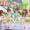 Dinozaurų gimtadienio stalo serviravimo rinkinys 20 svečiams