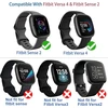 Diruite 4 vnt. ekrano apsaugų rinkinys, skirtas Fitbit Versa 4 / Sense 2 apsauginiam dėklui, Hd smūgiams atsparus minkštas Tpu dangtelis, pilna ekrano apsauga, skirtas Fitbit Versa 4 / Sense 2 apsauginiam dėklui