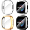 Diruite 4 vnt. ekrano apsaugų rinkinys, skirtas Fitbit Versa 4 / Sense 2 apsauginiam dėklui, Hd smūgiams atsparus minkštas Tpu dangtelis, pilna ekrano apsauga, skirtas Fitbit Versa 4 / Sense 2 apsauginiam dėklui