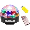 Diskotekinis projektorius disco led rgb rutulys + nuotolinio valdymo pultas