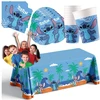 Disney Lilo ir Stitch 37 el. rinkinys: puodeliai, lėkštės, servetėlės, staltiesė