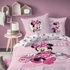Disney Minnie Mouse 2 dalių patalynės komplektas, mergaičių Minnie Mouse patalynė, pagalvės užvalkalas 80 x 80 cm + antklodės užvalkalas 135 x 200 cm