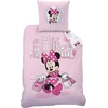 Disney Minnie Mouse 2 dalių patalynės komplektas, mergaičių Minnie Mouse patalynė, pagalvės užvalkalas 80 x 80 cm + antklodės užvalkalas 135 x 200 cm