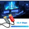 Displayport 1.4 Optinis Kabelis 10m, 8k@30hz, 4k@120hz, 32.4gbps