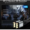 Displayport 2.1 kabelis 10m, 16k@60hz, 8k@120hz, 40gbps