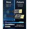 Displayport 2.1 kabelis 16k, Vesa sertifikuotas, 2m