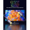 Displayport 2.1 kabelis 2m, 16k@60hz, 8k@120hz, 4k@240hz, 80gbps