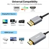 Displayport į Hdmi kabelis 4.5m, pintas, aliuminio korpusas