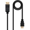Displayport į Hdmi kabelis-konverteris, 0.5m, juodas