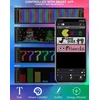 Diyoyotm led ekranas, 37.2 x 9.2 cm programuojamas led ekranas, led scenarijus, apšviestas ženklas automobiliui, sunkvežimiui, tekstas, graffiti, išmani programėlė, bluetooth usb 5 v