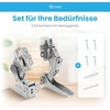 Dl-pro durų vyrių komplektas viršus + apačia, skirtas whirlpool bauknecht ignis 481231018626 indesit hotpoint c00312450 hettich hettich vyrių rinkinys su montavimo rinkiniu, skirtas kdi kgi kvi kvic šaldytuvui-šaldikliui