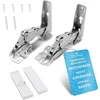 Dl-pro durų vyrių komplektas viršus + apačia, skirtas whirlpool bauknecht ignis 481231018626 indesit hotpoint c00312450 hettich hettich vyrių rinkinys su montavimo rinkiniu, skirtas kdi kgi kvi kvic šaldytuvui-šaldikliui