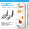 Dl-pro durų vyrių komplektas viršus + apačia, skirtas whirlpool bauknecht ignis 481231018626 indesit hotpoint c00312450 hettich hettich vyrių rinkinys su montavimo rinkiniu, skirtas kdi kgi kvi kvic šaldytuvui-šaldikliui