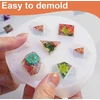 Dnd kauliukų rinkinys, silikoninis liejimo forma, 7 formų silikoninė liejimo forma, Dnd kauliukai, silikoninė liejimo forma dervai, poliedrinių kauliukų rinkinys stalo žaidimų vaidmenų žaidimams