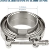 Docas 1 vnt. skersmuo 63.5 mm (2.5 colio) v-band gnybtas + flanšai, pilnas nerūdijančio plieno komplektas, papildoma turbo žarna, nerūdijančio plieno v juostos gnybtų rinkinys, turbo išmetimo sistema su greitu atleidimu