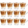 Domex Decor 12 stiklinių su rankena, 250 ml, kavai, arbatai, rinkinys