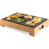 Domo do9271g plancha grilis bamboo style 42 x 28 cm wood effect 1800 w